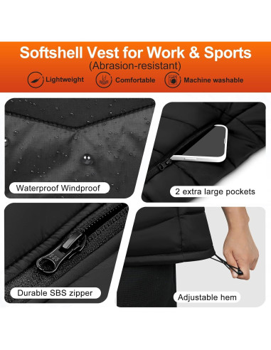 Chaleco Térmico Eléctrico Mujer NuanRong Controlador 3 Niveles