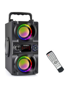 Altavoz Bluetooth A30 40W Portátil con Luces LED y Radio FM