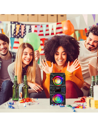 Altavoz Bluetooth A30 40W Portátil con Luces LED y Radio FM