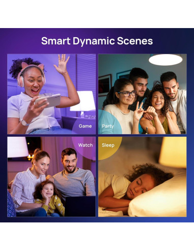 Bombillas Inteligentes Consciot RGBTW, 6 Bombillas LED WiFi