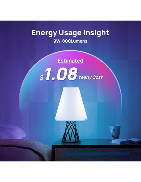 Bombillas Inteligentes Consciot RGBTW, 6 Bombillas LED WiFi