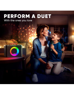 Karaoke MASINGO G5 con 2 Micrófonos Inalámbricos y Bluetooth 2