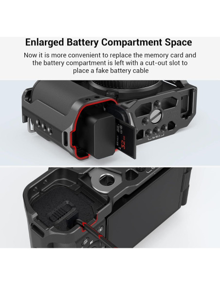 Jaula SMALLRIG 3531 para Sony ZV-E10 con liberación rápida