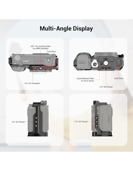 Jaula SMALLRIG 3531 para Sony ZV-E10 con liberación rápida