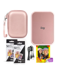 Impresora de Fotos Mini Canon IVY 2 Rosa Claro ZINK