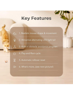 Juguete Interactivo para Gatos Cheerble Malvado Amarillo 2