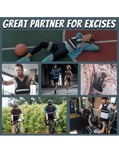 Chaleco de Pesas JoyPlus Ajustable 1.81 kg para Entrenamiento