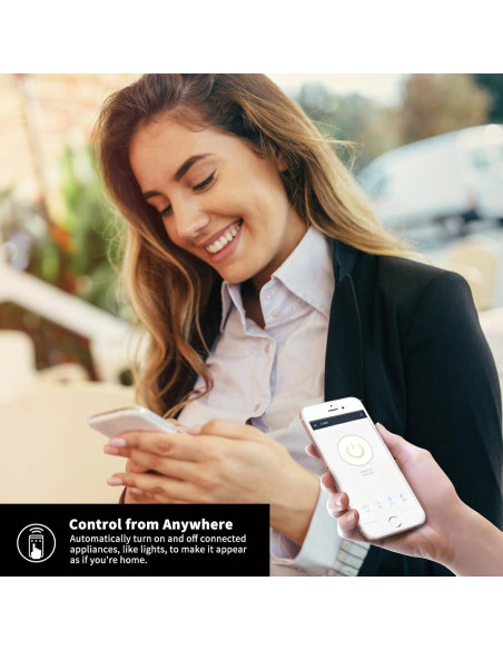 Interruptor de Luz Wi-Fi Inteligente ZINDRA 2.4GHz Control Táctil