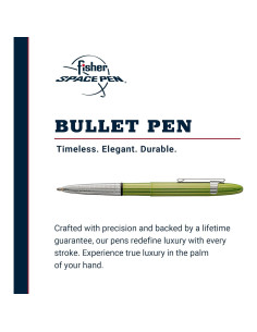 Bolígrafo Fisher Space Pen Aurora Borealis Verde Tinta Negra 2