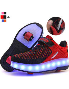Zapatos de Rodillo Ufatansy para Niños con Luces LED 2
