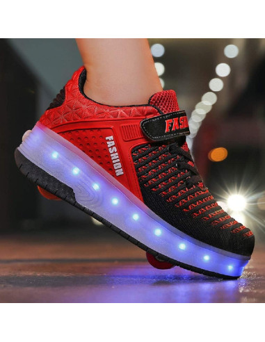 Zapatos de Rodillo Ufatansy para Niños con Luces LED