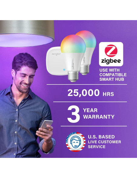 Kit de Bombillas Inteligentes Sengled A19 E26 800LM 2 Pzas