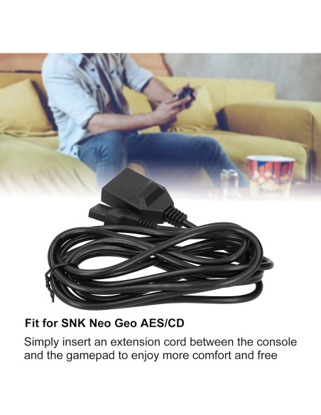 Cable de Extensión ASHATA 2.99m 15Pin para SNK Neo Geo