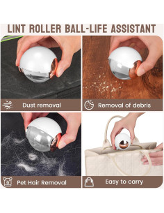 Rodillo de Pelusa QNBRW Lavable y Reutilizable 6.81 cm 2