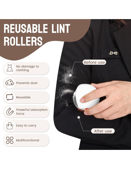 Rodillo de Pelusa QNBRW Lavable y Reutilizable 6.81 cm