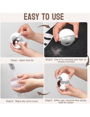 Rodillo de Pelusa QNBRW Lavable y Reutilizable 6.81 cm