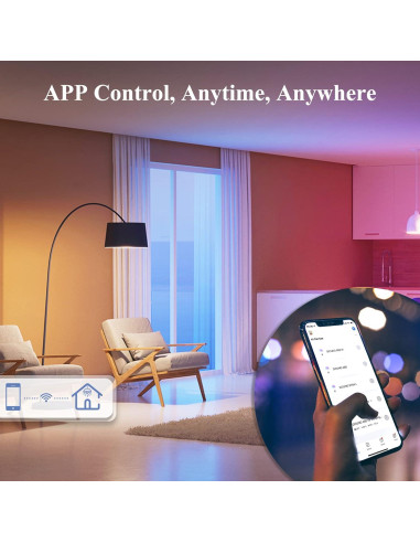 Bombilla Inteligente DiCUNO ST64 E26 50W Regulable 2 Pzas