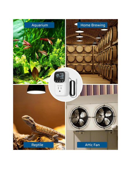 Controlador Digital de Temperatura DEWENWILS 15A 1800W