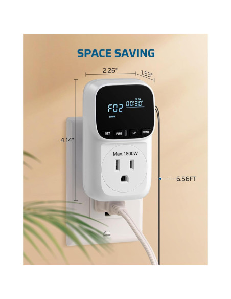 Controlador Digital de Temperatura DEWENWILS 15A 1800W