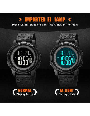 Reloj Digital Deportivo Hombre Aola 1997 Ultra Fino 50M