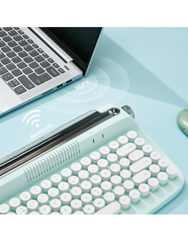 Teclado Inalámbrico YUNZII B303 Retro Bluetooth 84 Teclas