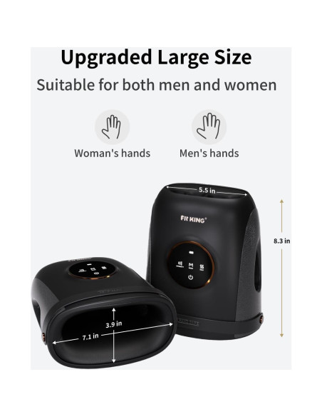 Masajeador de Mano Inalámbrico FIT KING con Calentamiento