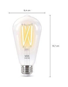 Bombilla LED WiZ ST19 5.5W E26 Luz Blanca Ajustable 1 Paquete 2