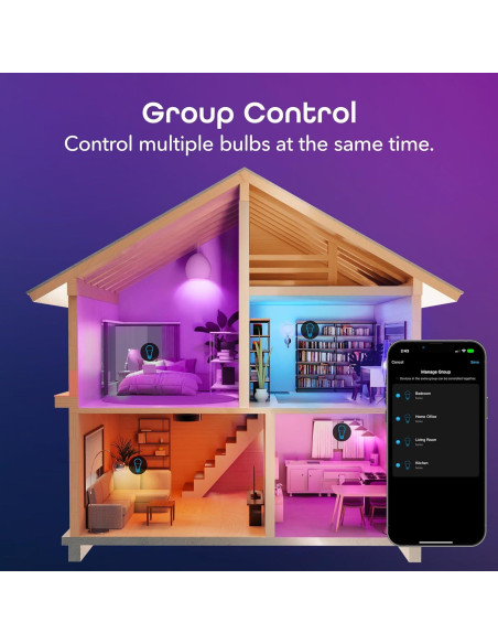 Bombillas Inteligentes Geeni Prisma 2-Pack LED RGBW 800 Lúmenes