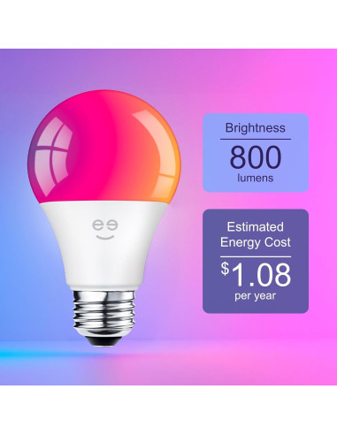 Bombillas Inteligentes Geeni Prisma 2-Pack LED RGBW 800 Lúmenes