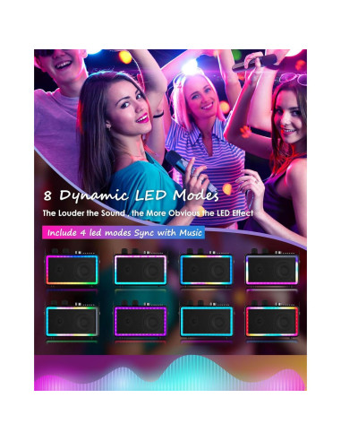 Máquina de Karaoke MVKCN con 2 Micrófonos Inalámbricos