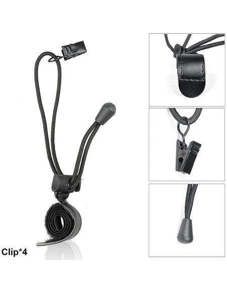 Fondo de fotografía negro Lidlife 3x3m con 4 clips