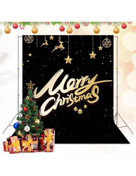 Fondo de fotografía negro Lidlife 3x3m con 4 clips