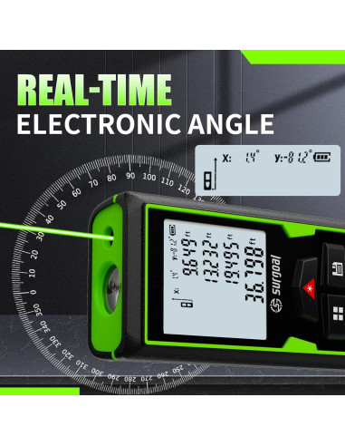 Medidor de Distancia Láser Verde SG SURGOAL 120 m Precisión +/-3 mm