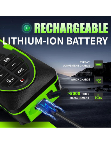 Medidor de Distancia Láser Verde SG SURGOAL 120 m Precisión +/-3 mm