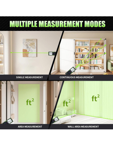 Medidor de Distancia Láser Verde SG SURGOAL 120 m Precisión +/-3 mm