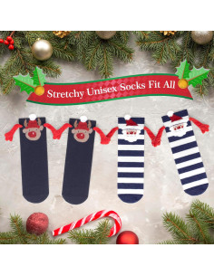 Calcetines Magnéticos Unisex Sosteniendo Manos 2 Pares 2