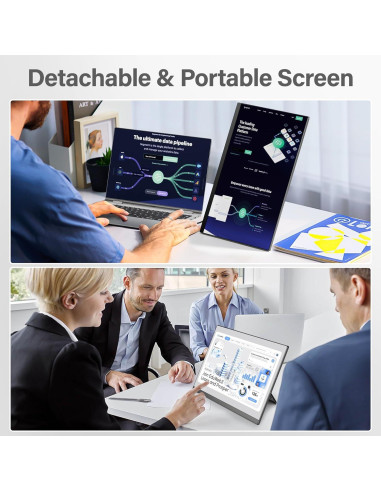 Extensor de Pantalla Doble AetherSpark 15.6" FHD 1080P