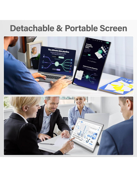 Extensor de Pantalla Doble AetherSpark 15.6" FHD 1080P