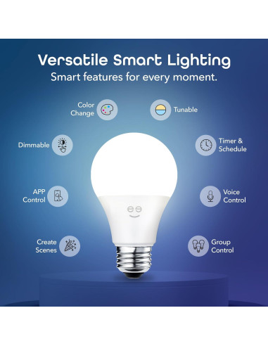 Bombillas LED Inteligentes Geeni Prisma - 800 Lúmenes, 4 Pzas