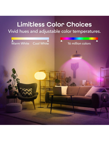 Bombillas LED Inteligentes Geeni Prisma - 800 Lúmenes, 4 Pzas