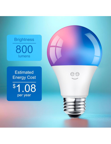 Bombillas LED Inteligentes Geeni Prisma - 800 Lúmenes, 4 Pzas