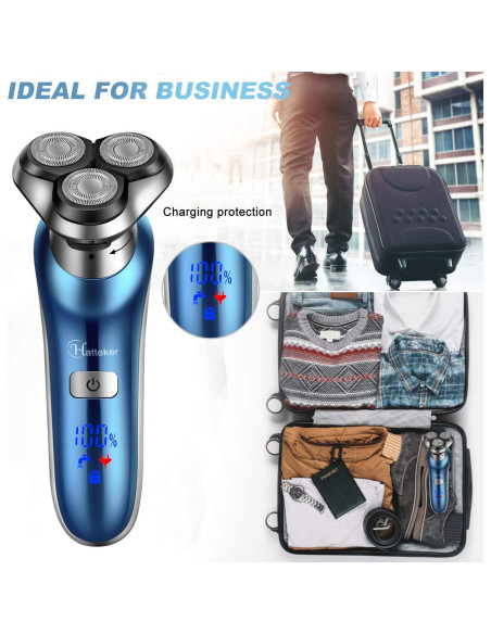 Afeitadora Eléctrica Hatteker RSCX-9608 4 en 1 Impermeable