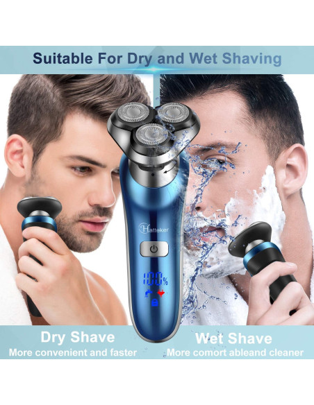 Afeitadora Eléctrica Hatteker RSCX-9608 4 en 1 Impermeable