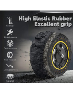 Neumático Sólido 10" Felixstory Amarillo para Scooter 2