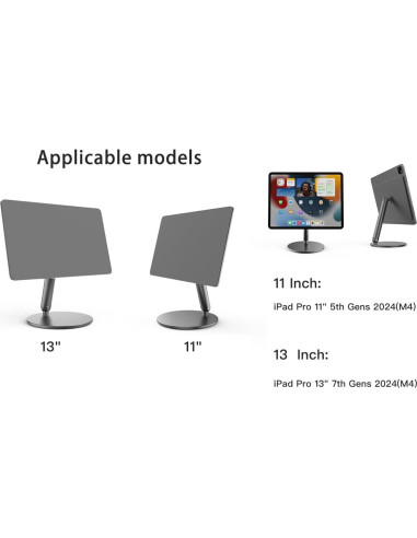 Soporte Magnético Plegable para iPad Pro 11" 2024 STANDCINEMA
