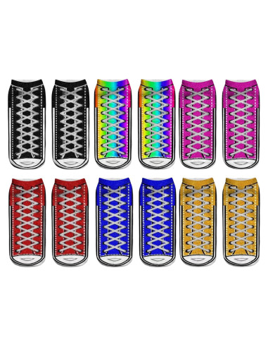 Calcetines Tobilleros Benefeet Sox 3D Divertidos 6 Pares