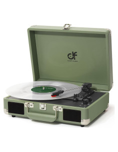 Reproductor de Vinilo DANFI AUDIO TE-001DGR Portátil Verde
