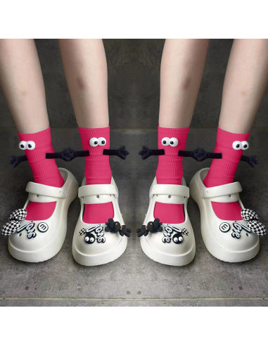 Calcetines de Manos Sostenidas Yawlsow 2 Pares Unisex 3D