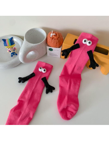 Calcetines de Manos Sostenidas Yawlsow 2 Pares Unisex 3D