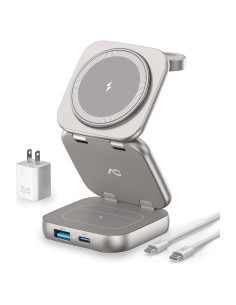 Cargador Inalámbrico MagSafe AC ISLAND 15W Plegable 5-en-1